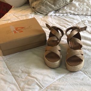 Nude Espadrille Platform Sandals